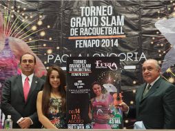 Presentan el Grand Slam de Racquetbol 'Paola Longoria Experience'. Imagen tomada de Facebook de Conade. ESPECIAL /