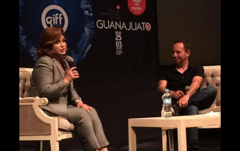 La 'Novia de México' acudió al XVII Festival Internacional de Cine de Guanajuato. ESPECIAL /