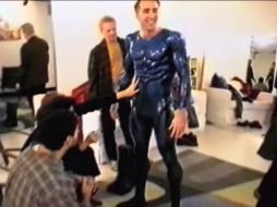 En las imágenes se puede ver al actor Nicolas Cage enfundando en el traje del superhéroe. ESPECIAL /