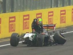 Sergio aceptó haber perdido el auto y ofreció disculpas a Force India. Twitter: @TheBestFormula1. ESPECIAL /