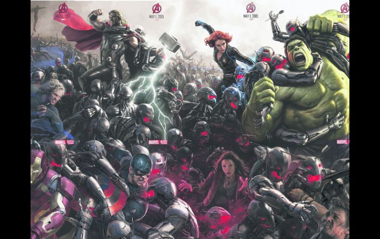 ¡Acción!. La cinta Avengers: Age of Ultron, llegará a los cines en mayo del próximo año.  /