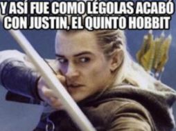 La interpretación de 'Legolas' hecha por Orlando Bloom fue una de las más usadas para los 'memes'. ESPECIAL /