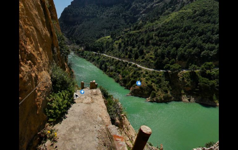 El Caminito Del Rey en España es uno de lo más conocidos y peligrosos del mundo. ESPECIAL /