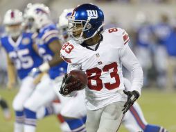 El receptor de Nueva York, Preston Parker (83) durante el partido contra Buffalo. AFP /