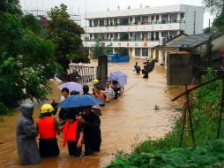 Las lluvias han inundado varias villas agrícolas. ARCHIVO /