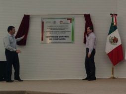 Miguel Ángel Osorio Chong y Eruviel Ávila inauguran del Centro de Control de Confianza en Ecatepec. TOMADA DE @rosiorozco  /