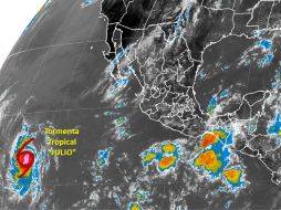 En este momento, la tormenta 'Julio' se encuentra al oeste-suroeste de Cabo San Lucas. TOMADA DE @conagua_clima  /