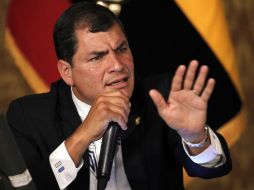 Correa considera que lo que está ocurriendo en la Franja de Gaza, donde han muerto mujeres y niños, no tiene justificación. ARCHIVO /