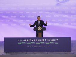 Barack Obama ofrece una conferencia de prensa durante la Cumbre de Líderes Africanos. AFP /