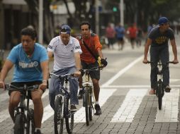 La Vía RecreActiva Guadalajara se implementó con la finalidad de recuperar espacios públicos para el disfrute de las personas. ARCHIVO /