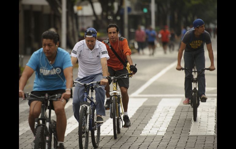 La Vía RecreActiva Guadalajara se implementó con la finalidad de recuperar espacios públicos para el disfrute de las personas. ARCHIVO /