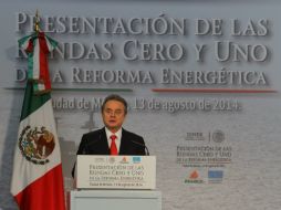 Joaquín Coldwell sostiene que Pemex tiene su futuro asegurado para los próximos 20.5 años. NTX /