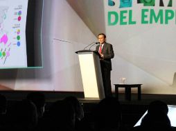 Ildefonso Guajardo participa en la Semana del Emprendedor. NTX /