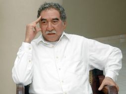 La ropa que porta la figura fue realmente utilizada por García Márquez y donada por la familia. AFP /