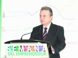 El secretario de Economía, Pedro Joaquín Coldwell, en la Semana del Emprendedor. NTX /