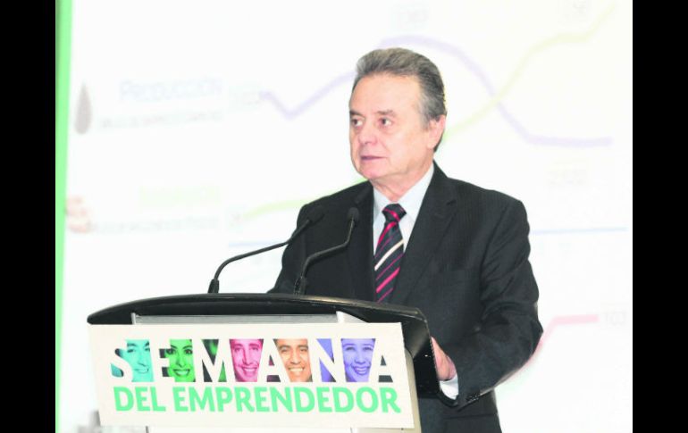 El secretario de Economía, Pedro Joaquín Coldwell, en la Semana del Emprendedor. NTX /