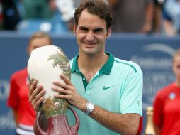 Roger Federer, ex número uno mundial, logró su sexta corona en Cincinnati en una hora y 42 minutos. AFP /