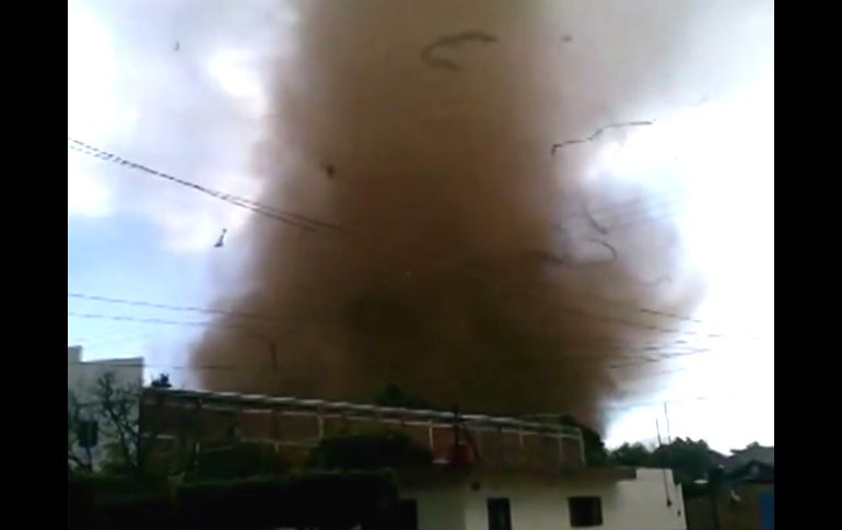 El tornado se registró alrededor de las 16:00 horas en la comunidad de Huimiyuca. ARCHIVO /