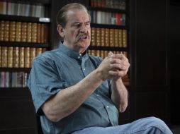 Vicente Fox señala que debe limpiarse la corrupción en el sector energético del país para garantizar que subsista. SUN /