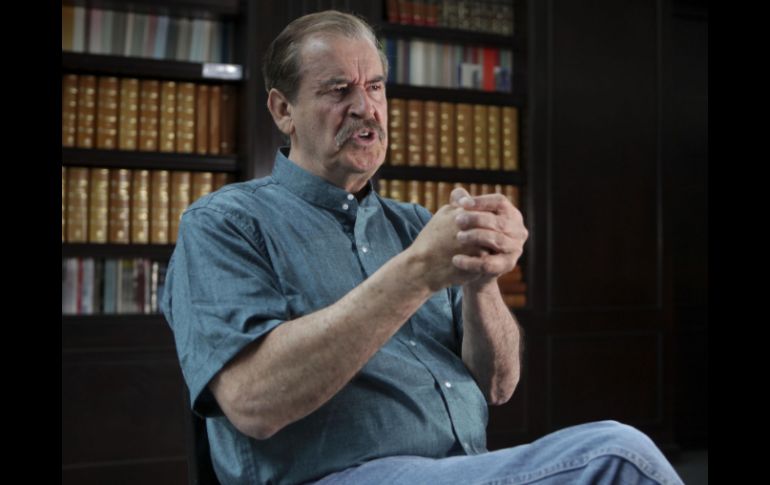 Vicente Fox señala que debe limpiarse la corrupción en el sector energético del país para garantizar que subsista. SUN /