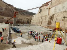 A este punto, la cortina de la Presa El Zapotillo se encuentra a 79.7 metros. ARCHIVO /