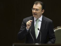 Luis Videgaray participa en el evento 'Financiera Nacional de Desarrollo: transformando el crédito para el campo'. ARCHIVO /