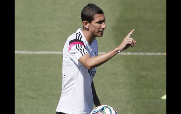 Ángel di María se ha visto relegado en los amistosos, tras las llegadas de refuerzos. EFE /