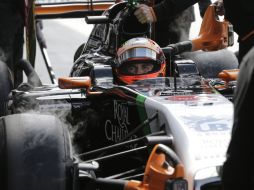 'Checo' Pérez, queda decimotercero con un tiempo de 2:10.084. AP /