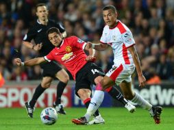 Javier 'Chicharito' Hernández jugó durante los 90 minutos del partido. AFP /