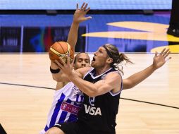 El encuentro acabó siendo una fiesta para los albicelestes para alegría de los numerosos seguidores argentinos. AFP /