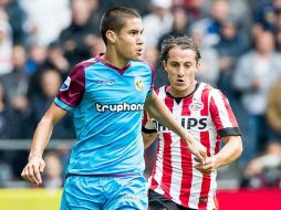 Guardado jugó 76 minutos con su nuevo equipo en Holanda. EFE /