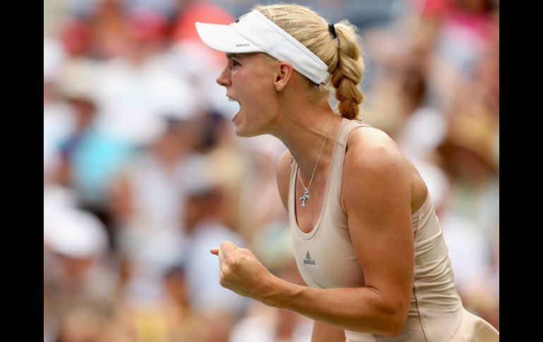 Wozniacki, décima cabeza de serie y exnúmero uno mundial, enfrentará a  la italiana Sara Errani por un lugar en las semifinales. AFP /