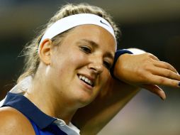 Azarenka señaló que fue un partido difícil y complicado porque su rival le exigió el máximo. AFP /