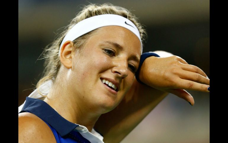 Azarenka señaló que fue un partido difícil y complicado porque su rival le exigió el máximo. AFP /