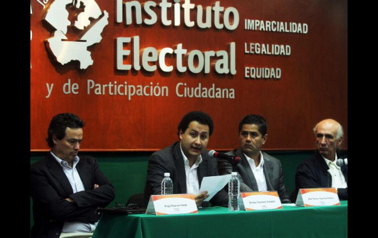 En la imagen (de izquierda a derecha) Diego Petersen, Enrique Toussaint, José Tomás Figueroa y Jaime Preciado.  /