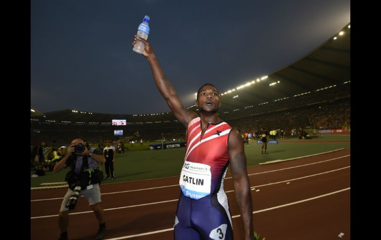 Justin Gatlin logró la quinta mejor marca de la historia en esta prueba. AFP /