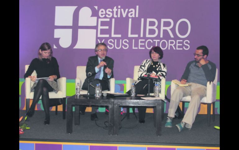 Gabriela Adamo, Bernardo Jaramillo, Marisol Schultz y Eduardo Rabasa hablaron sobre la industria editorial latinoamericana.  /