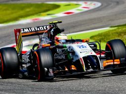 Sergio Pérez saldrá desde la décima posición en la quinta fila mañana, domingo, en el Gran Premio de Italia de Fórmula Uno. EFE /