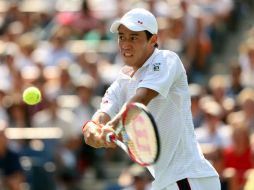 Kei Nishikori eliminó a Djokovic y a Wawrinka, ambos campeones de Grand Slam de este año. AFP /