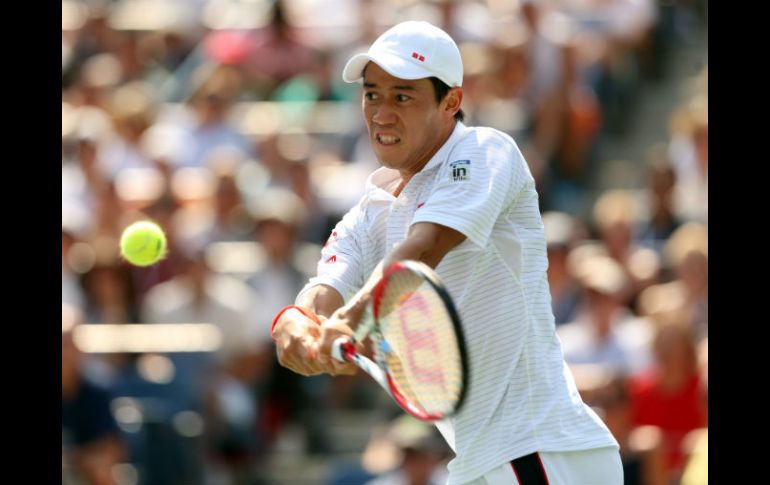 Kei Nishikori eliminó a Djokovic y a Wawrinka, ambos campeones de Grand Slam de este año. AFP /