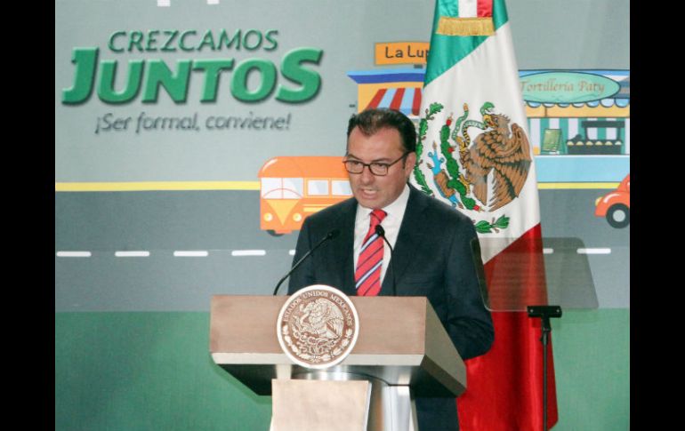 Luis Videgaray será cuestionado sobre el débil crecimiento económico. NTX  C. Pereda  /