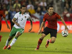 'El Cubo' Torres se vio bien en su primer partido como titular en la Selección mayor, pero no pudo marcar. MEXSPORT  J. Martínez  /