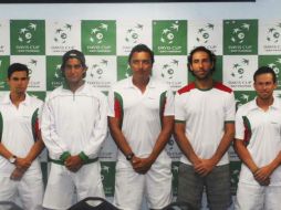 El equipo mexicano que participará en la Copa Davis. ESPECIAL  fmt.org.mx  /