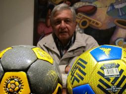 El tabasqueño comparte una imagen de los balones que la gente fabrica en Guerrero. FACEBOOK AMLO ESPECIAL /