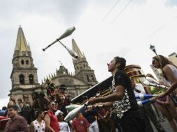 Por otro lado, manifestantes cirqueros protestaron el día de ayer a favor del uso de animales en las carpas. EL INFORMADOR  F. Atilano  /