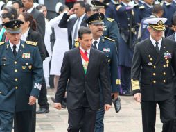 El Presidente se viste de gala para celebrar la Gesta Heroica de los Niños Héroes en Chapultepec. NTX J. Pazos  /