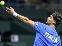 Los italianos Simone Bolelli y Fabio Fognini vencen a los locales Marco Chiudinelli y Stanislas Wawrinka. AP S Di Nolfi  /