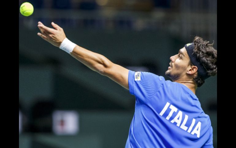 Los italianos Simone Bolelli y Fabio Fognini vencen a los locales Marco Chiudinelli y Stanislas Wawrinka. AP S Di Nolfi  /