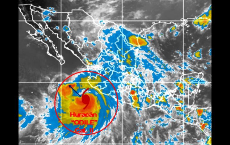 El fenómeno está ubicado a 275 kilómetros al suroeste de Manzanillo. TWITTER  @conagua_clima  /