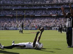 Gates festeja la anotación al final del tercer cuarto para darle la ventaja definitiva a San Diego. AP G.Bull  /